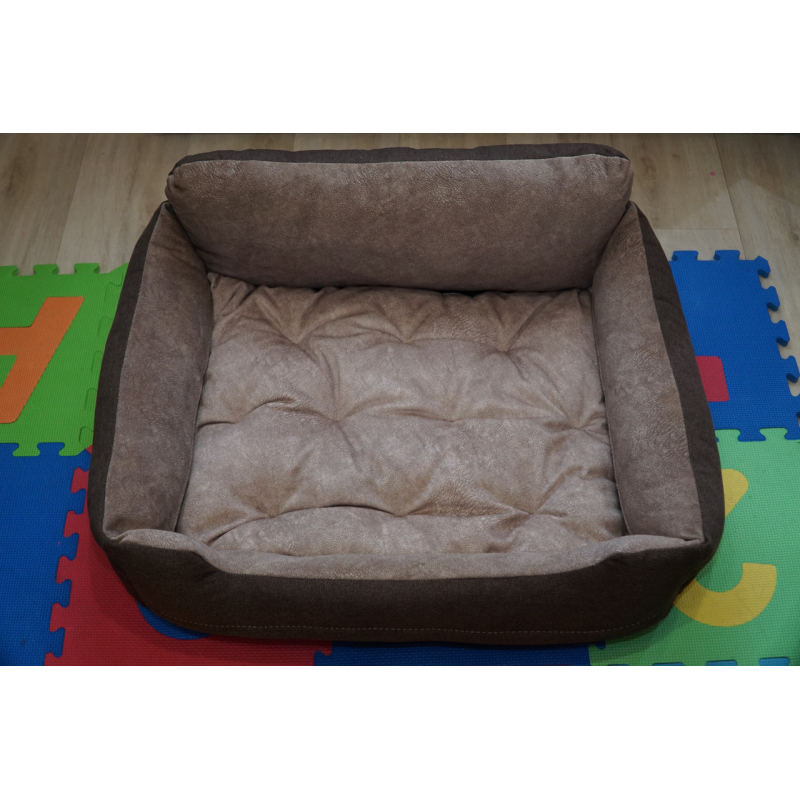 М“яке місце лежанка ліжко (50*40см, на блискавках в бортах) для кота собаки з меблевої тканини