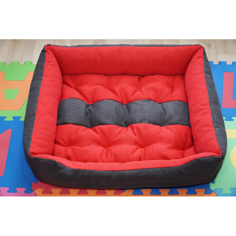 М“яке місце лежанка ліжко (50*40см, на блискавках в бортах) для кота собаки з меблевої тканини