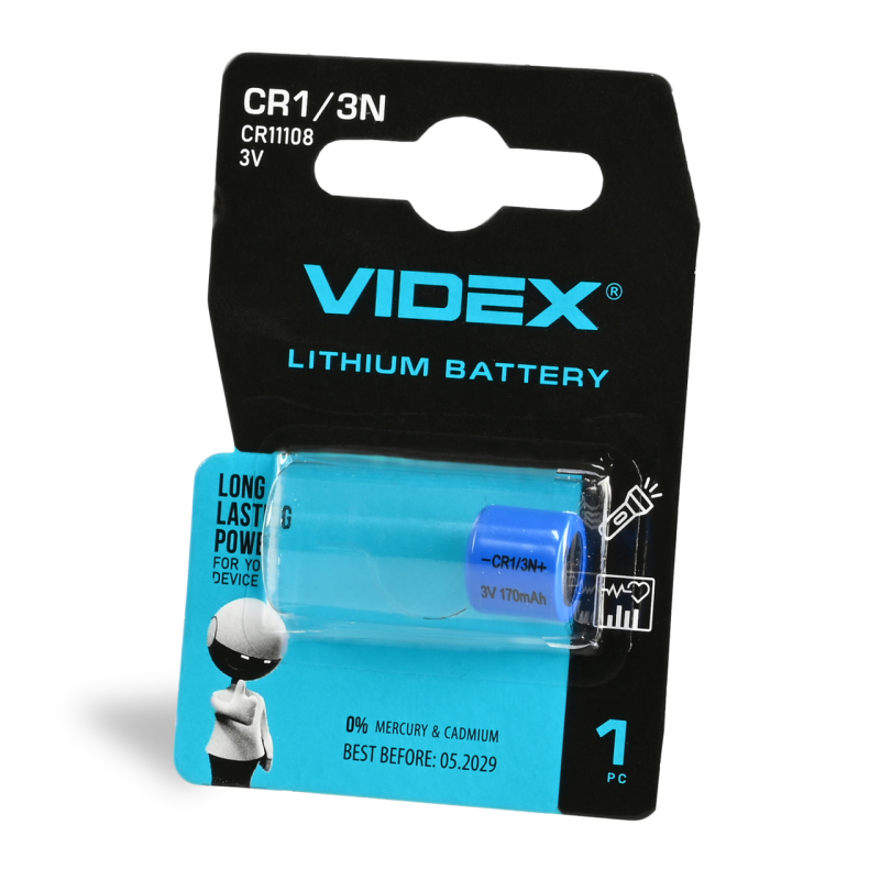 Батарейка Videx CR1/3N Lithium, 3.0 V