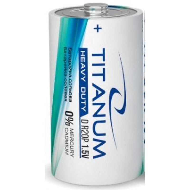 Батарейка TITANUM (Videx) R20 (D), сольова, 1 шт. Батарейка TITANUM (Videx) R20 (D), сольова, 1 шт.