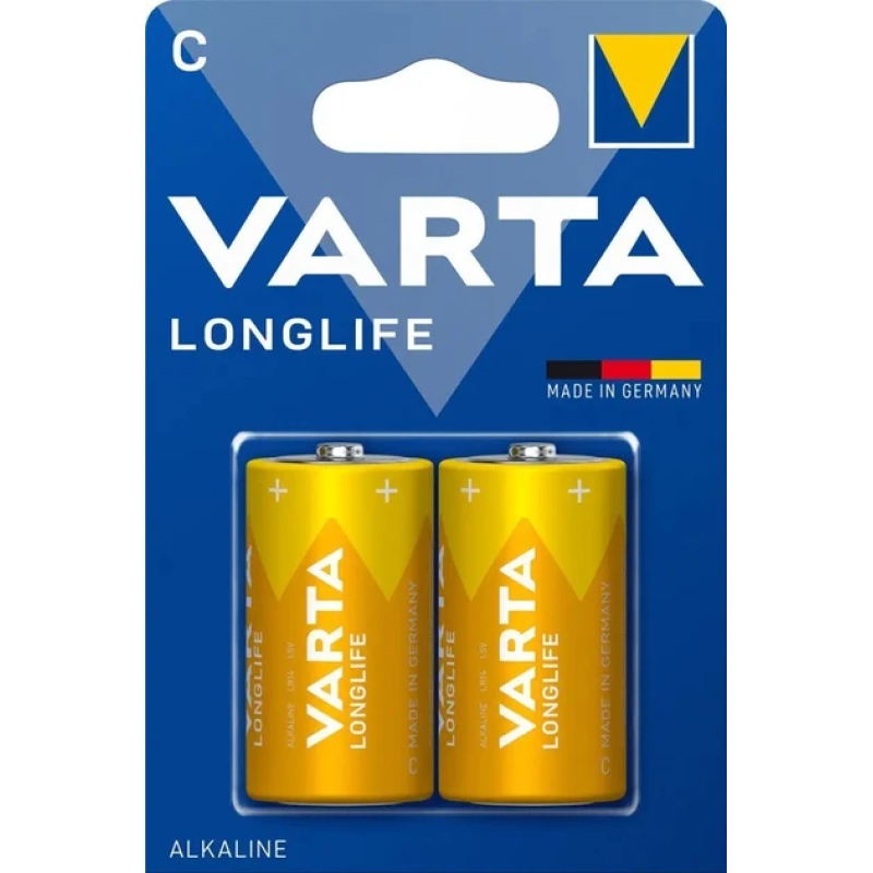 Батарейка Varta Longlife Alkaline LR14 (C), лужна, 1 шт. Батарейка Varta Longlife Alkaline LR14 (C), лужна, 1 шт.