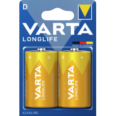 Батарейка Varta Longlife Alkaline LR20 (D), лужна, 2 шт.