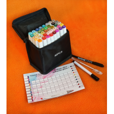 Набір маркерів 40 штук Touch Smooth для малювання і скетчінга на спиртовій основі + ПОДАРУНОК