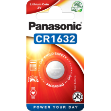 Батарейка Panasonic CR1632 Lithium, 3.0 V, 1 шт.