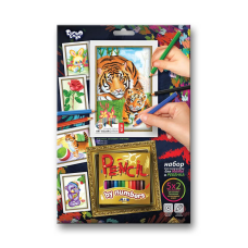 Набір для творчості “Pencil by numbers“ Тигр Danko Toys