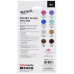 Фарби акрилові металік для малювання Mont Marte Metallic Acrylic Paint Intro Set Premium 10ml