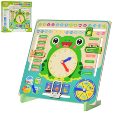 Дерев“яна іграшка Годинник MD 2852 календар, погода, рос