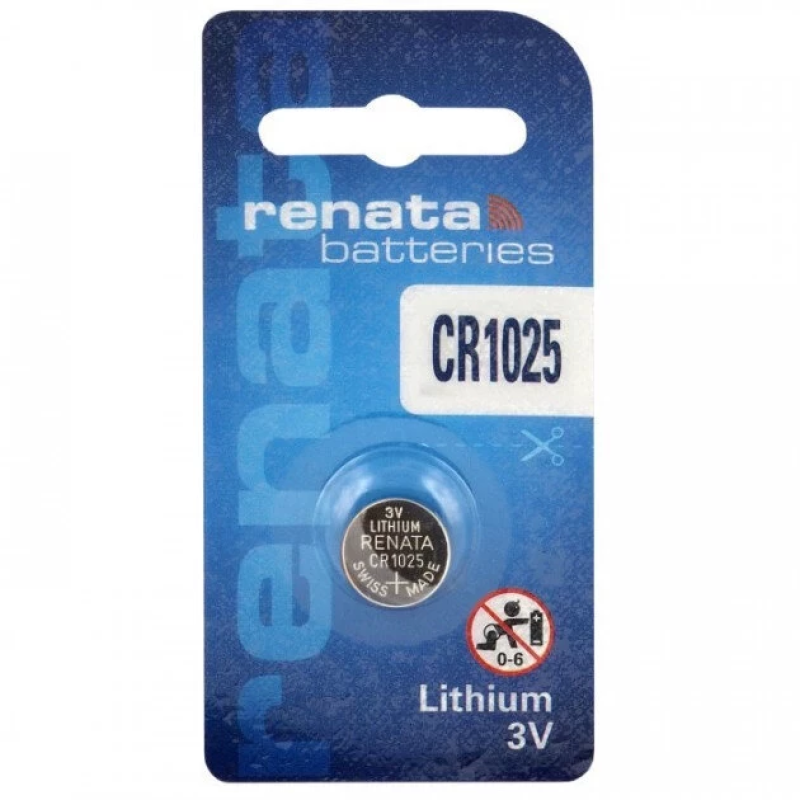 Батарейка Renata CR1025 Lithium, 3.0 V, 1 шт.