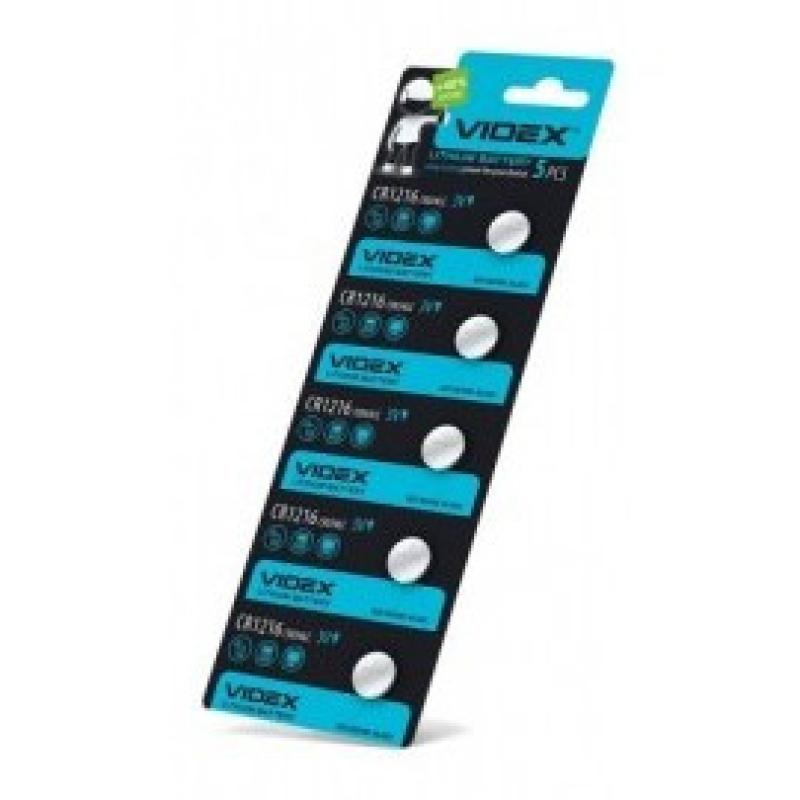 Батарейка Videx CR1216 Lithium, 3.0 V, 100 шт. Батарейка Videx CR1216 Lithium, 3.0 V, 100 шт.