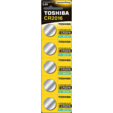 Батарейка Toshiba CR2016 Lithium, 3.0 V, 1 шт.