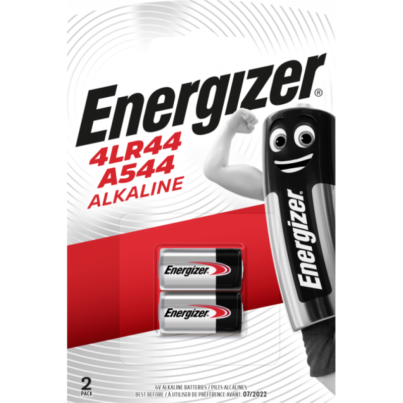Батарейка Energizer 4LR44 (A544), 6V, лужна, 2шт