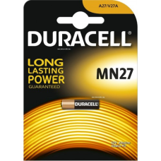Батарейка Duracell A27 (MN27), 12V, лужна, 1 шт.