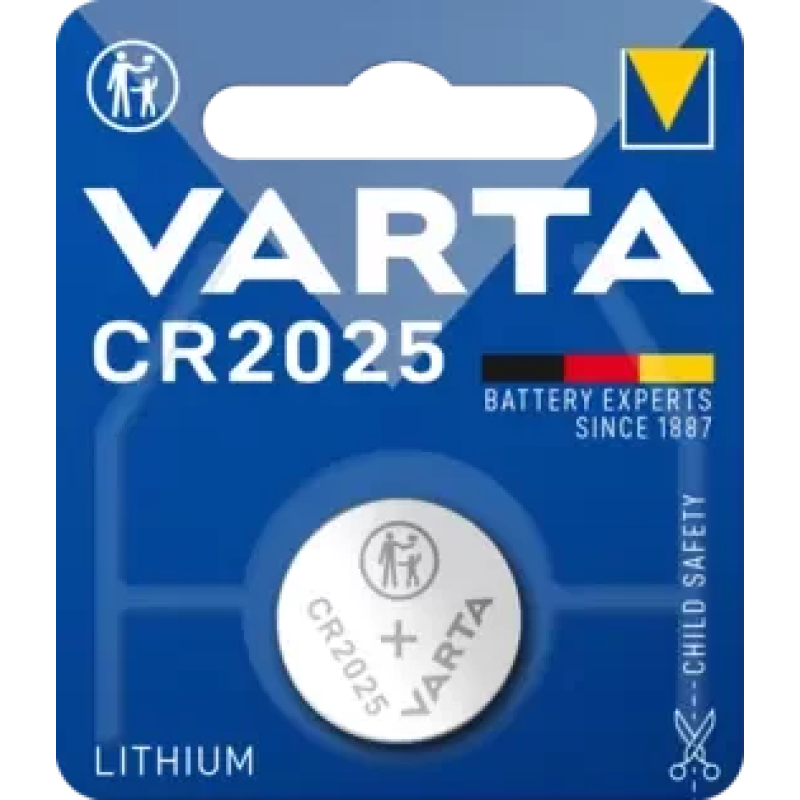 Батарейка Varta CR2025 Lithium, 3.0 V, 1 шт. Батарейка Varta CR2025 Lithium, 3.0 V, 1 шт.