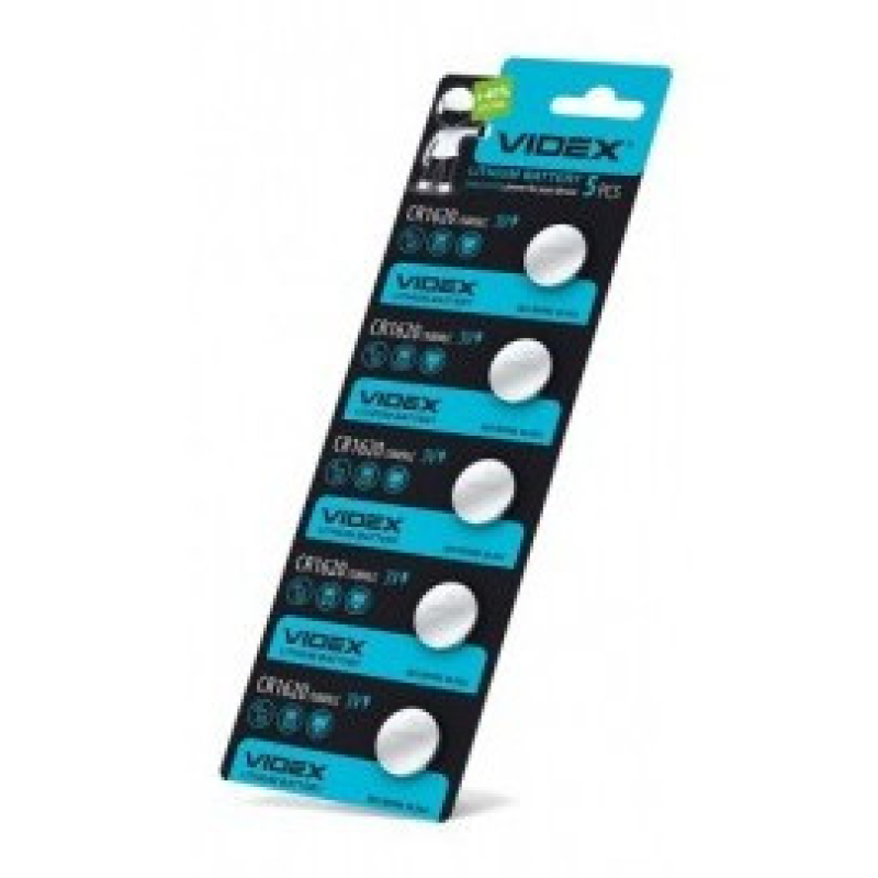 Батарейка Videx CR1620 Lithium, 3.0V, 100 шт. Батарейка Videx CR1620 Lithium, 3.0V, 100 шт.