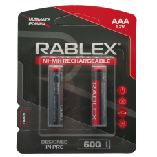 Акумулятор RABLEX R03 (AАА), 600 mAh Ni-MH, 2 шт.