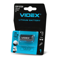 Батарейка Videx CR123А Lithium, 3.0 V