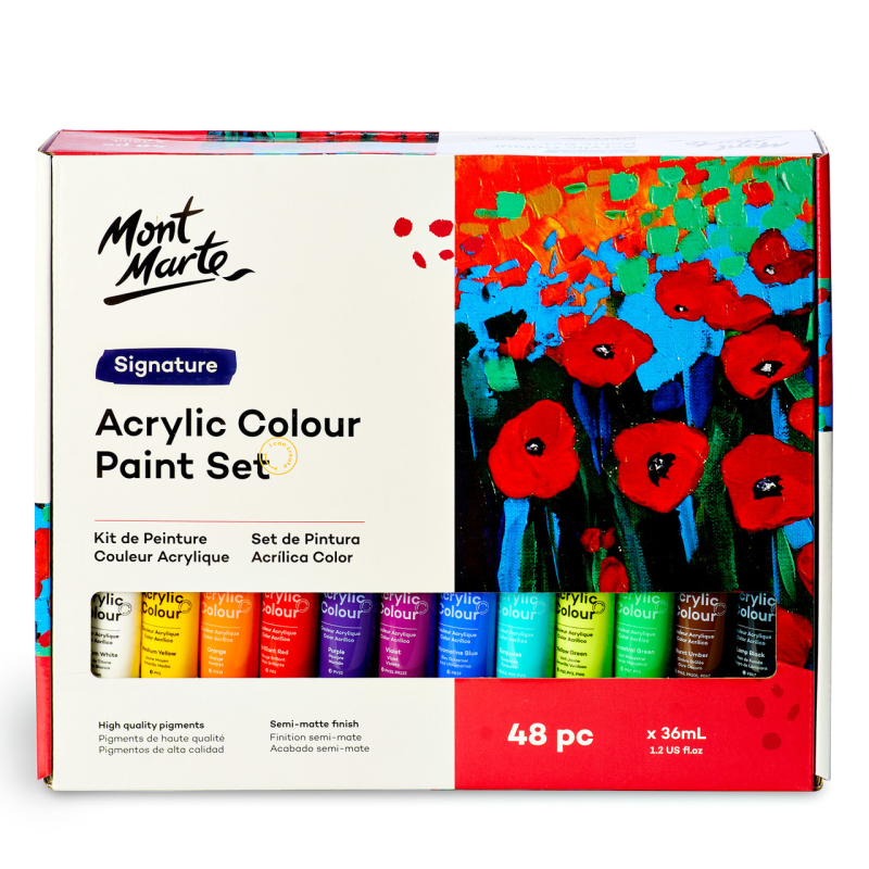 Акрилові фарби, Набір якісних акрилових фарб для малювання Mont Marte 48 шт х 36 мл, Відеоогляд! Акрилові фарби, Набір якісних акрилових фарб для малювання Mont Marte 48 шт х 36 мл, Відеоогляд!