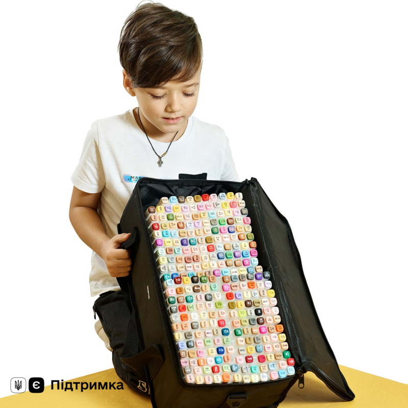 Спиртові скетч маркери двосторонні Touch 200 штук, для дитячої художньої творчості Спиртові скетч маркери двосторонні Touch 200 штук, для дитячої художньої творчості