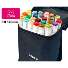Набір скетч маркерів для малювання Touch Sketch 24 шт, Маркери художні двосторонні для художників