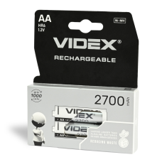Аккумулятор VIDEX R6 (АА), 2700mAh Ni-MH, 2шт
