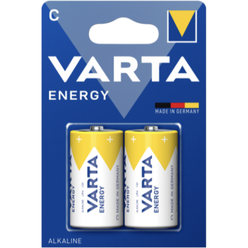 Батарейка Varta Energy Alkaline LR14 (C), лужна, 1 шт.