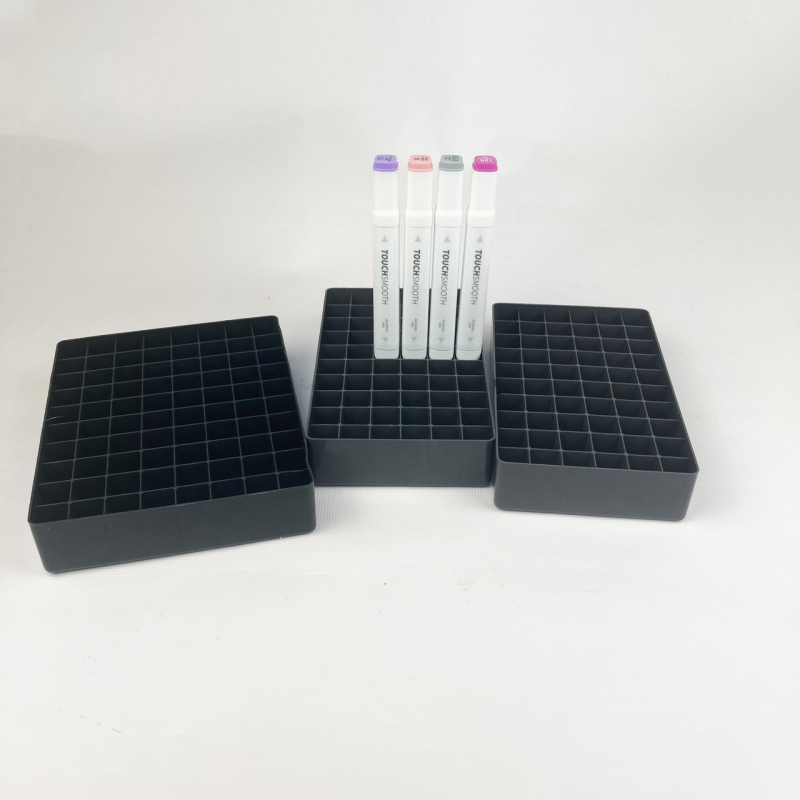 Підставка для маркерів органайзер для канцелярського приладдя на 200 відділень Чорна Підставка для маркерів органайзер для канцелярського приладдя на 200 відділень Чорна